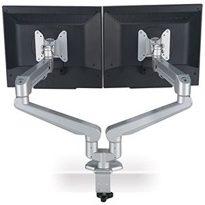 Roline premium bureaubeugel voor 2 monitoren tot 27 inch / interactief / zilver