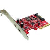 ROLINE PCI-Express-Kaart, USB 3.2 Gen 2, 2x USB-C
