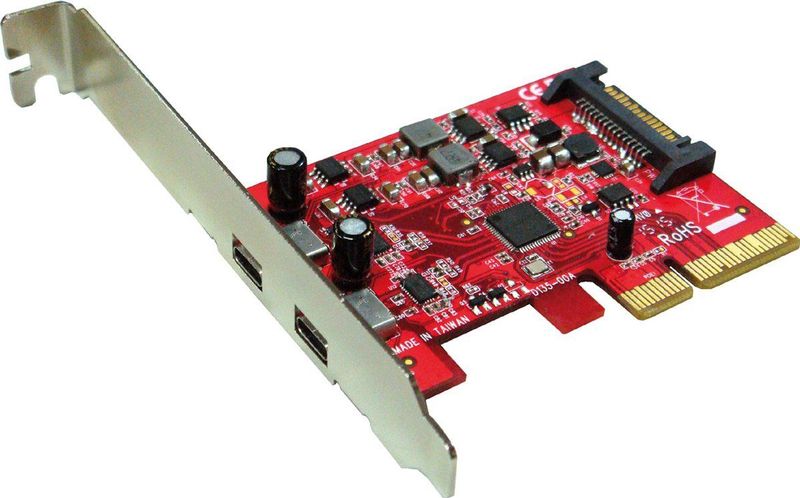 ROLINE PCI-Express-Kaart, USB 3.2 Gen 2, 2x USB-C
