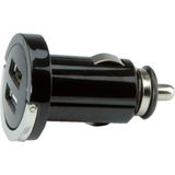 VALUE USB Auto oplader, 2 Poort, 10W,