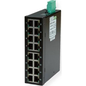 ROLINE Industrie Switch - 16 Poorten - Unmanaged