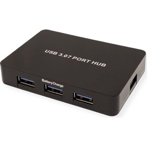 VALUE USB 3.2 Gen 1 Desktop Hub 7 ports, met voeding - zwart 14.99.5047