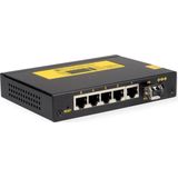 ROLINE - 5-Port Gigabit Switch - Zwart - 5x RJ-45 + 1x SFP