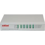 ROLINE - Gigabit Ethernet Switch - Grijs - 5 Poorts - Managed
