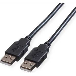 USB-A naar USB-A kabel - USB2.0 - UL gecertificeerd - tot 1A / zwart - 4,5 meter
