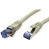 Value 21.99.1990 RJ45 Netzwerkkabel, Patchkabel cat 6a s/ftp 1.50 m Grau 1 St.
