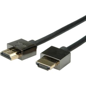 ROLINE Notebook HDMI High Speed kabel met Ethernet M/M, zwart, 1 m