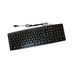 ROLINE multimedia toetsenbord, USB, zwart - zwart 18.02.3226