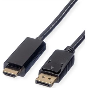 ROLINE Kabel DisplayPort - HDMI 2m zwart (11.04.5786)
