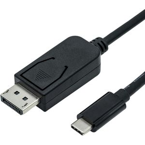 ROLINE USB Typ C - DisplayPort Adapterkabel, v1.2, ST/ST, 1 m