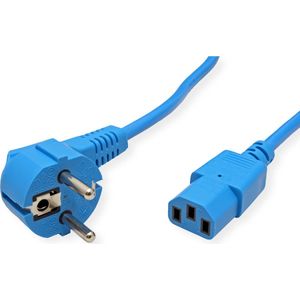 ROLINE Stroomkabe - Recht IEC-Femal - Blau - 1,8 M