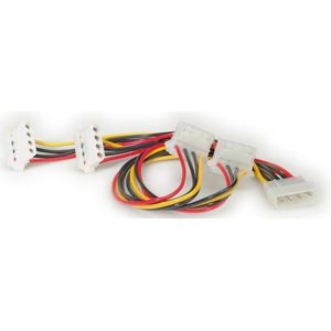 ROLINE stroom Splitkabel Molex naar 4x Molex
