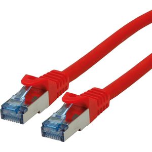 ROLINE Patchkabel Cat.6A S/FTP (PiMF), Component Level, LSOH, rood, 10 m - rood 21.15.2817