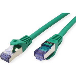 ROLINE S/FTP LAN-kabel Cat 6A Component Level LSOH| Ethernet-netwerkkabel met RJ45-stekker | Groen 0,3 m