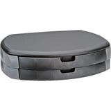 Roline - Monitor Standaard - Zwart/Zilver - Ergonomisch Ontwerp Met Lades