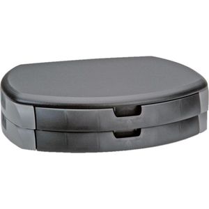 Roline - Monitor Standaard - Zwart/Zilver - Ergonomisch Ontwerp Met Lades