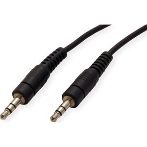 3,5mm Jack kabel | koper | zwart | 3 meter