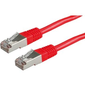 ROLINE Patchkabel Kat.5e (Class D) S/FTP, rot, 0,5 m