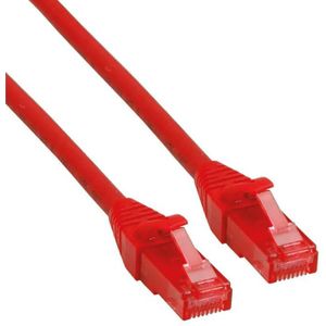 ROLINE Cat6 Component Level LAN-kabel | UTP Ethernet netwerkkabel met RJ45-stekker | rood 0,3 m