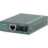 ROLINE Fast Ethernet Converter - RJ-45 - ST - Grijs