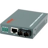 ROLINE Fast Ethernet Converter - RJ-45 - SC - Grijs