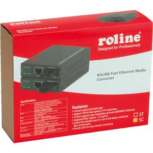 ROLINE Rotronic Ethernet-converter met aansluiting voor RJ45/SC