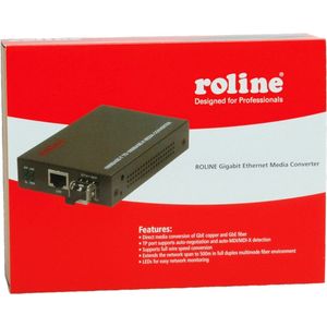 Roline RC-1000SX/LC Media Converter, Zendontvangers, Zwart