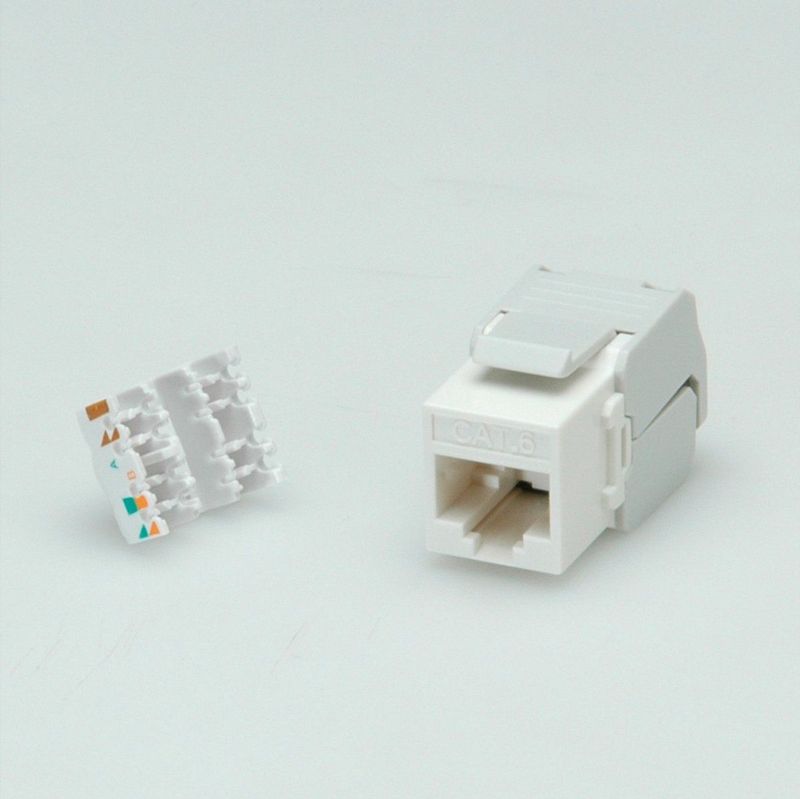 ROLINE - Cat.6 Keystone - Onafgeschermd - Wit - RJ45 Jack