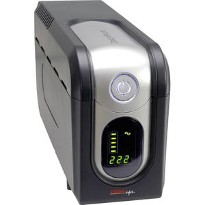 ROLINE - DesignSecure - Interactieve USV - Zwart, Zilver - Betrouwbare Stroomvoorziening