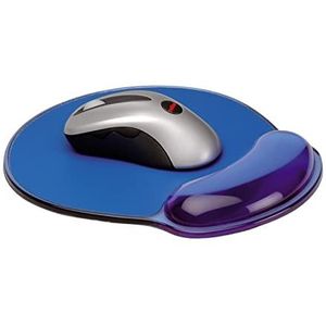 ROLINE Muismat w/wrist rest, silicone - muismat (siliconen, blauw, 227 x 250 x 22 mm)