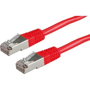 VALUE Patchkabel Cat.6 (Class E) S/FTP (PiMF), rood, 10 m