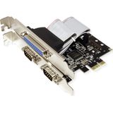 VALUE PCI-Express-Kaart, Serieel RS232, D-Sub 9, 2 Poorts, Parallel EPP/ECP2S, 1 Poort