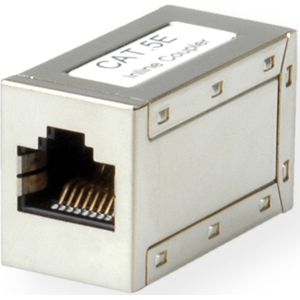 ROLINE RJ45 Koppelstuk afgeschermd, Cat.5e (Class D) - zilver 21.17.3002