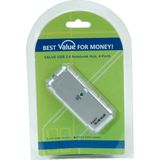 Value - USB 2.0 Hub - 4-poorts - Zwart - USB type A