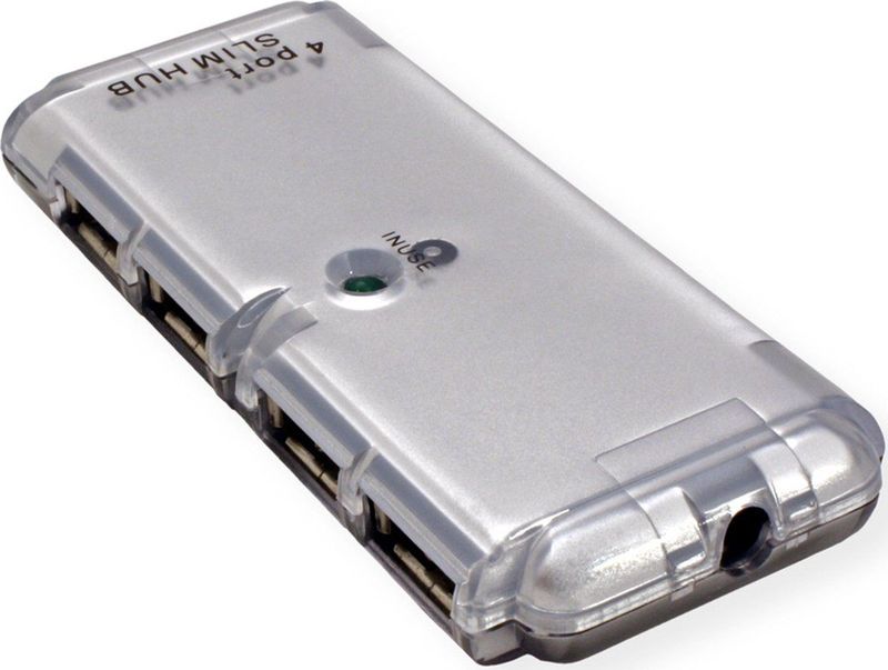 Value - USB 2.0 Hub - 4-poorts - Zwart - USB type A