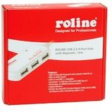 ROLINE - USB 2.0 4-Poorts Hub - Wit - 12 Meter Aansluitkabel