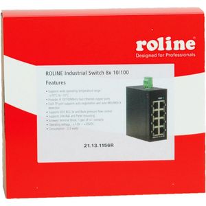 ROLINE Industrie Switch - 8x RJ-45 - Unmanaged