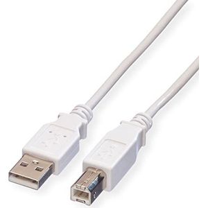 ITB - Value USB-Kabel usb 2.0 usb-a Stecker, usb-b Stecker 4.50 m Weiß Geschirmt 11.99.8841