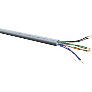 ROLINE UTP kabel Cat.6 (Class E) / Class E, massief, AWG 23, 300m - grijs 21.15.0991