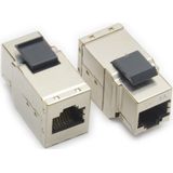 ROLINE - RJ45 Koppelstuk - Cat.6A - Zilver - Afgeschermd