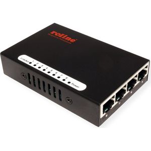 ROLINE Fast Ethernet Switch, Pocket, 8 Ports - zwart 21.14.3134