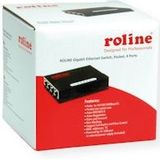 ROLINE Gigabit Ethernet Switch - 4 Poorten - Pocket Formaat