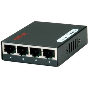 ROLINE Gigabit Ethernet Switch - 4 Poorten - Pocket Formaat