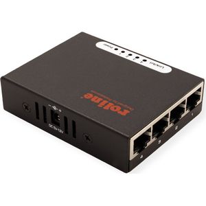 ROLINE Gigabit Ethernet Switch, Pocket, 4-Poorts