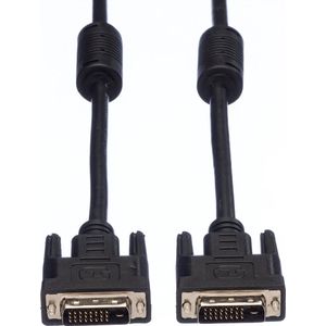 VALUE DVI monitor kabel, DVI M-M, (24+1) dual link, 1 m - zwart 11.99.5521