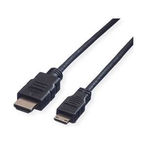 VALUE Monitorkabel HDMI  High Speed HDMI Male - Mini HDMI Male, 2 m - zwart 11.99.5580