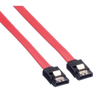 VALUE Int. HDD SATA 6.0 Gbit/s kabel met clicksluiting, 1 m - rood 11.99.1551