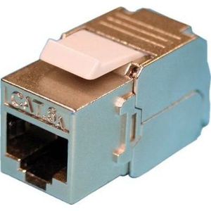 ROLINE Kat.6A (Klasse EA) Keystone, afgeschermd, gereedschapsvrij, zilverkleurig