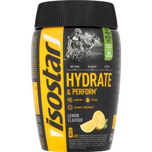 Isostar | Hydrate & Perform | Citroen smaak | 1 x 400 g | Isotone Sportdranken