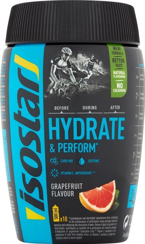 Isostar | Hydrate & Perform | Grapefruit | 10 x Sportdrank | 400 gram | Isotone drank